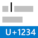 Unicode code point of current character